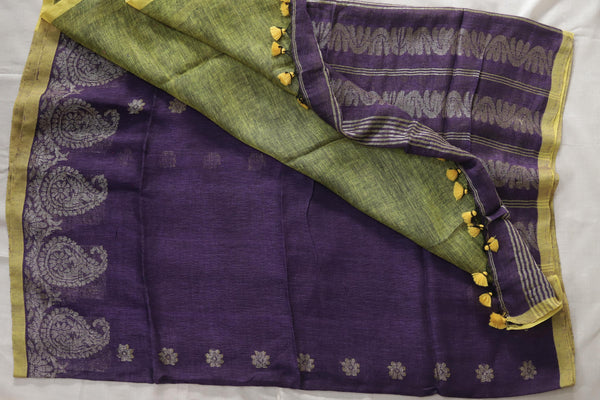 Linen Benarasi Saree