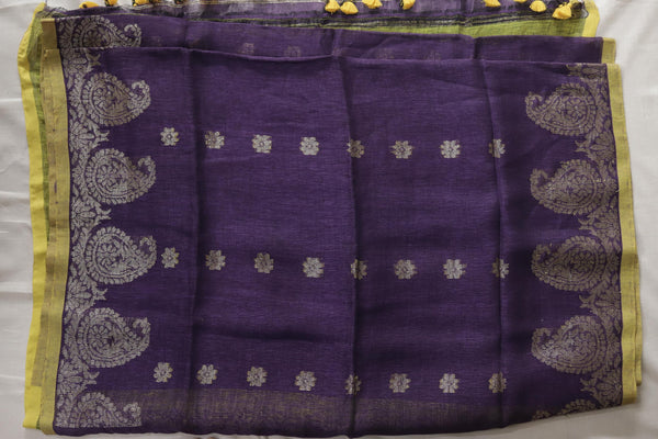 Linen Benarasi Saree