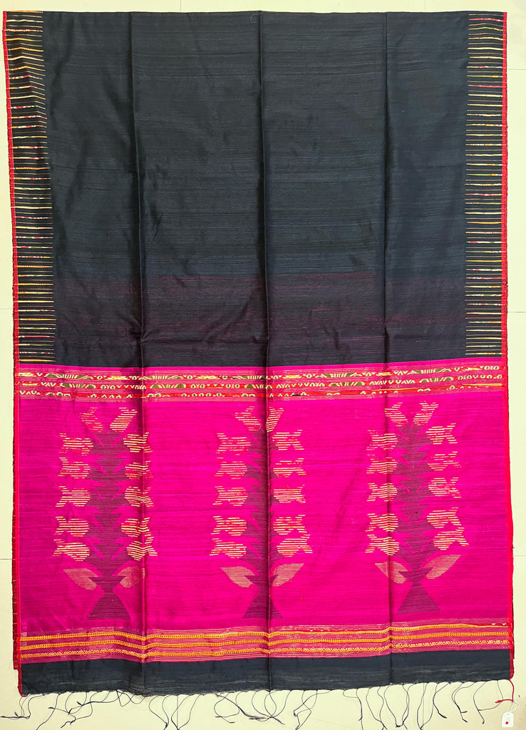 Jamdani Work Weaving Matka Silk Saree