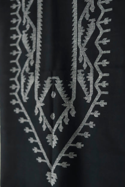 Handwoven Bengal Cotton Kurta/ Kurti Unstitched Fabric in Jamdani Weave