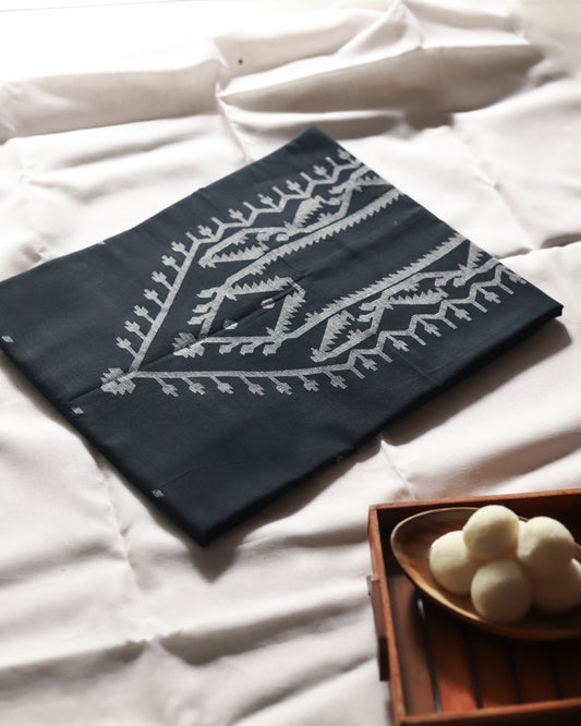 Handwoven Bengal Cotton Kurta/ Kurti Unstitched Fabric in Jamdani Weave
