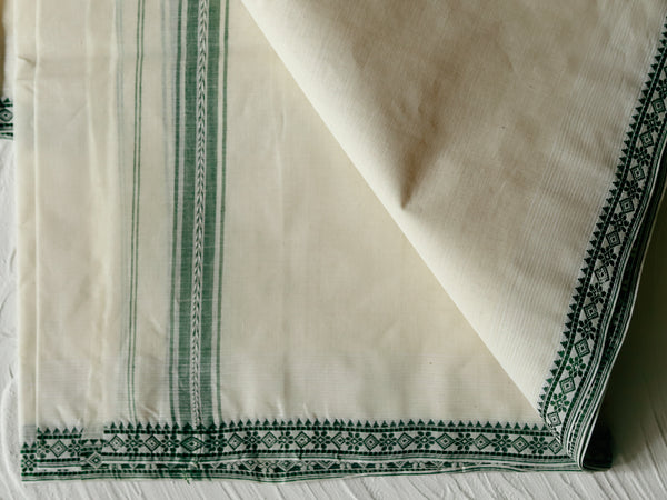 Bengal Handwoven Tangail Dhoti (Dhuti)