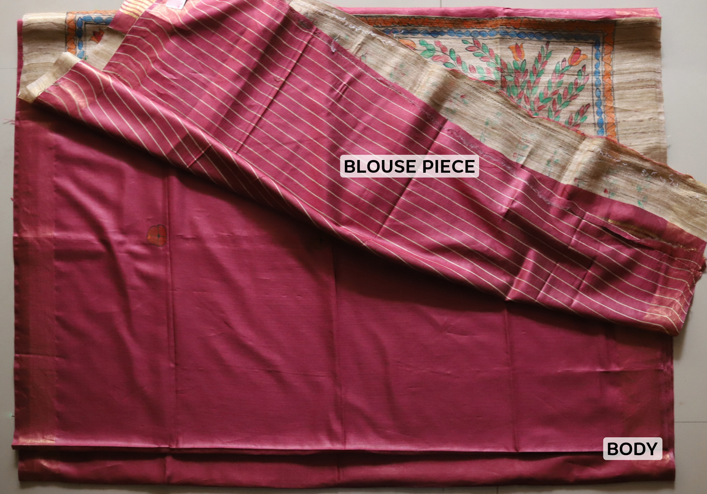 Handmade Calcutta Silk Saree