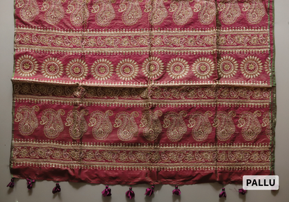 Handmade Calcutta Silk Saree