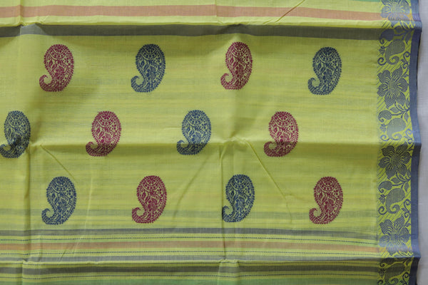 Handwoven Bengal Tant Saree (Tangail Saree)