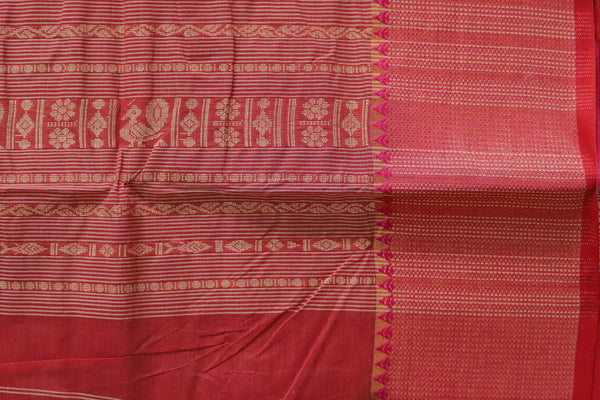 Handwoven Bengal Tant Saree (Tangail Saree)