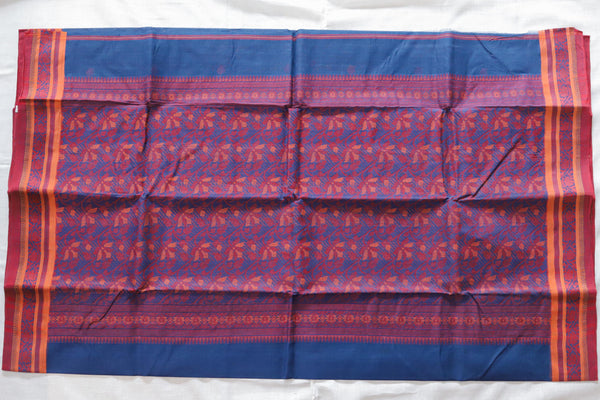 Handwoven Bengal Tant Saree (Tangail Saree)