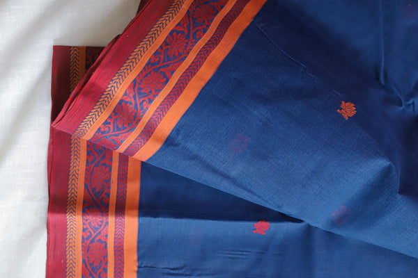 Handwoven Bengal Tant Saree (Tangail Saree)