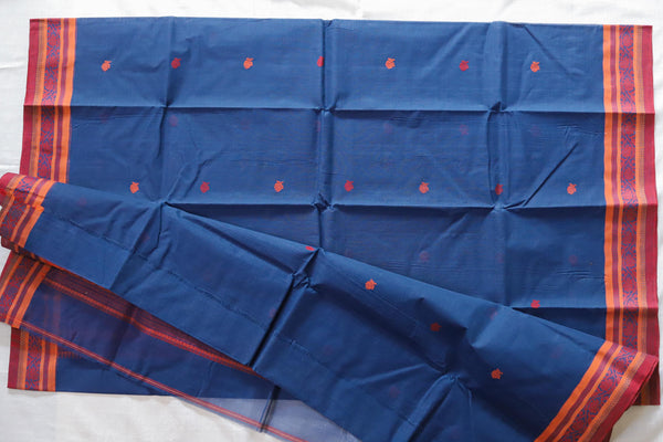 Handwoven Bengal Tant Saree (Tangail Saree)