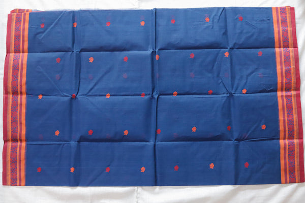 Handwoven Bengal Tant Saree (Tangail Saree)