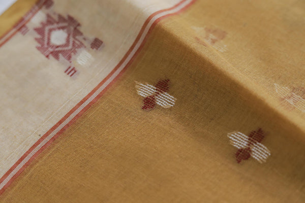 Handwoven Bengal Tant Saree (Tangail Saree)