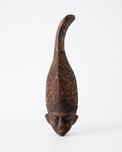 Fish Head Wood Carving