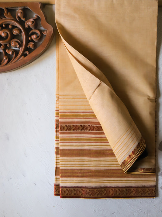 Bengal Handwoven Tangail Dhoti (Dhuti)