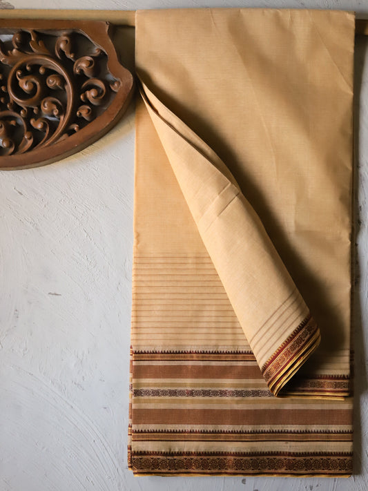 Bengal Handwoven Tangail Dhoti (Dhuti)