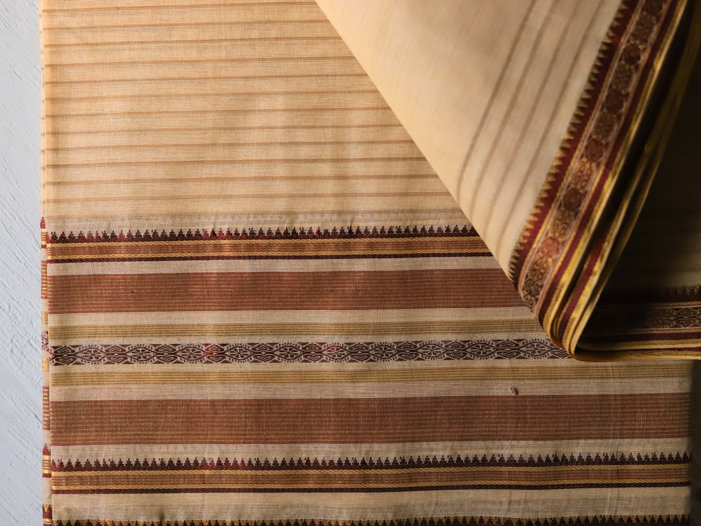 Bengal Handwoven Tangail Dhoti (Dhuti)