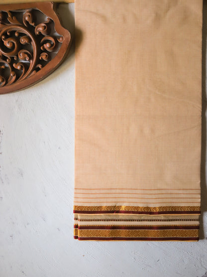 Bengal Handwoven Tangail Dhoti (Dhuti)
