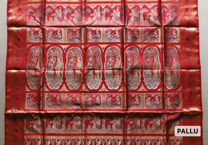 Bengal Handwoven Swarnachari Silk Saree