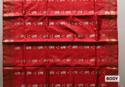 Bengal Handwoven Swarnachari Silk Saree