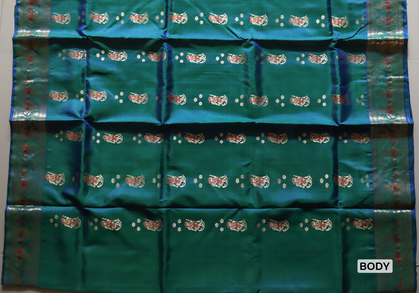 Bengal Handwoven Swarnachari Silk Saree