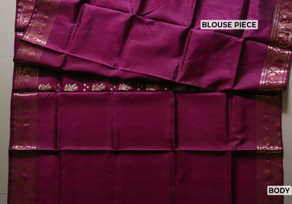 Bengal Handwoven Swarnachari Silk Saree