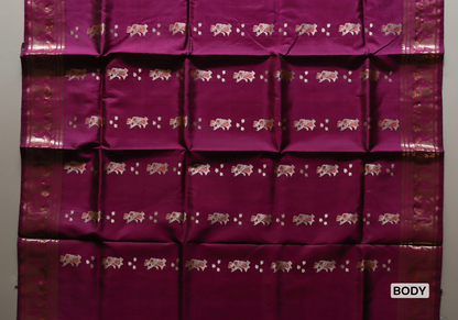 Bengal Handwoven Swarnachari Silk Saree