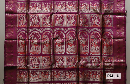 Bengal Handwoven Swarnachari Silk Saree