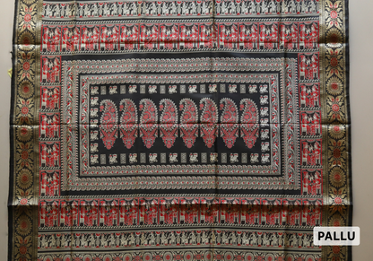 Bengal Revival Baluchari Silk Saree