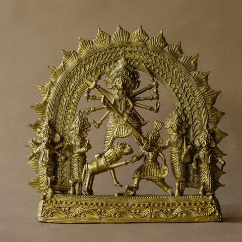 Handmade Dokra Durga Maa