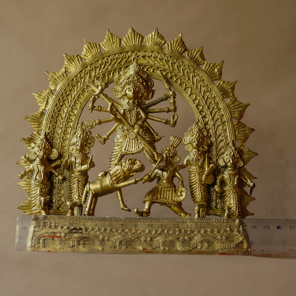 Handmade Dokra Durga Maa