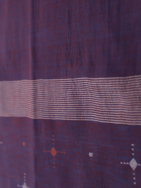 Handwoven Bengal Cotton Dupatta in Jamdani Weave