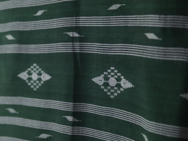 Handwoven Bengal Cotton Dupatta in Jamdani Weave