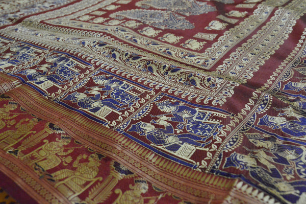 Bengal Revival Baluchari Silk Saree