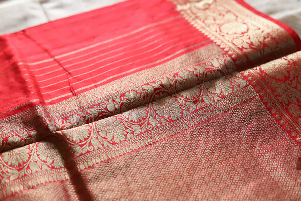 Handwoven Tussar Benarasi Saree