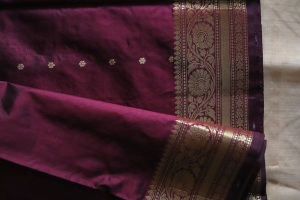 Handwoven Tussar Benarasi Saree