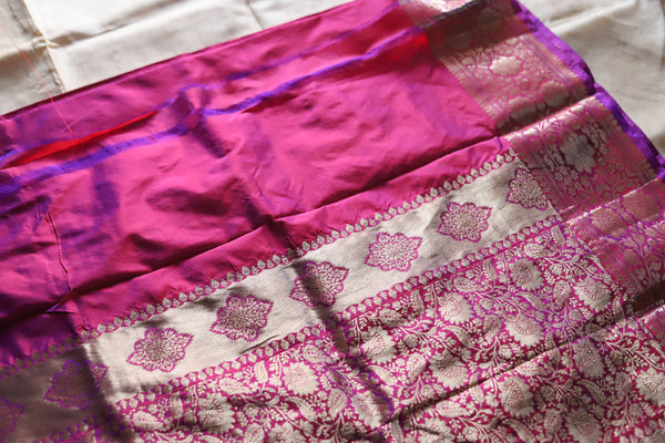 Handwoven Tussar Benarasi Saree