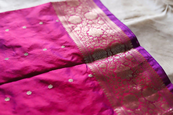 Handwoven Tussar Benarasi Saree