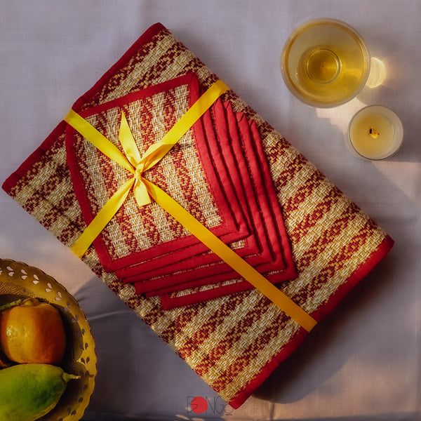 Set of Table Runner, Mats and Coasters