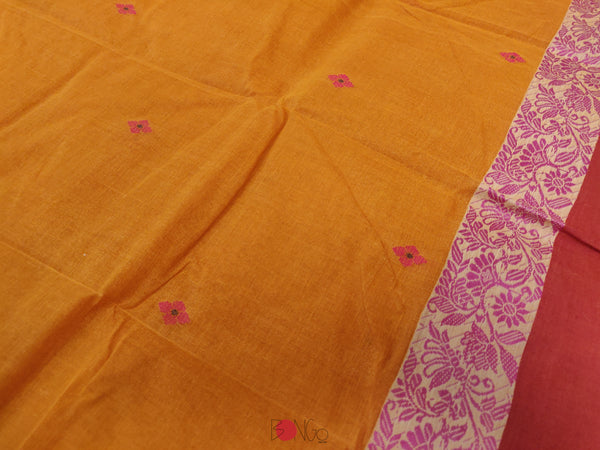 Handwoven Bengal Tant Saree (Tangail Saree)