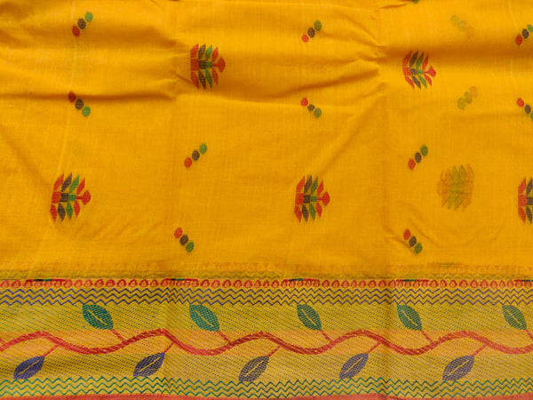 Handwoven Bengal Tant Saree (Tangail Saree)