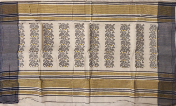 Handwoven Bengal Tant Saree (Tangail Saree)