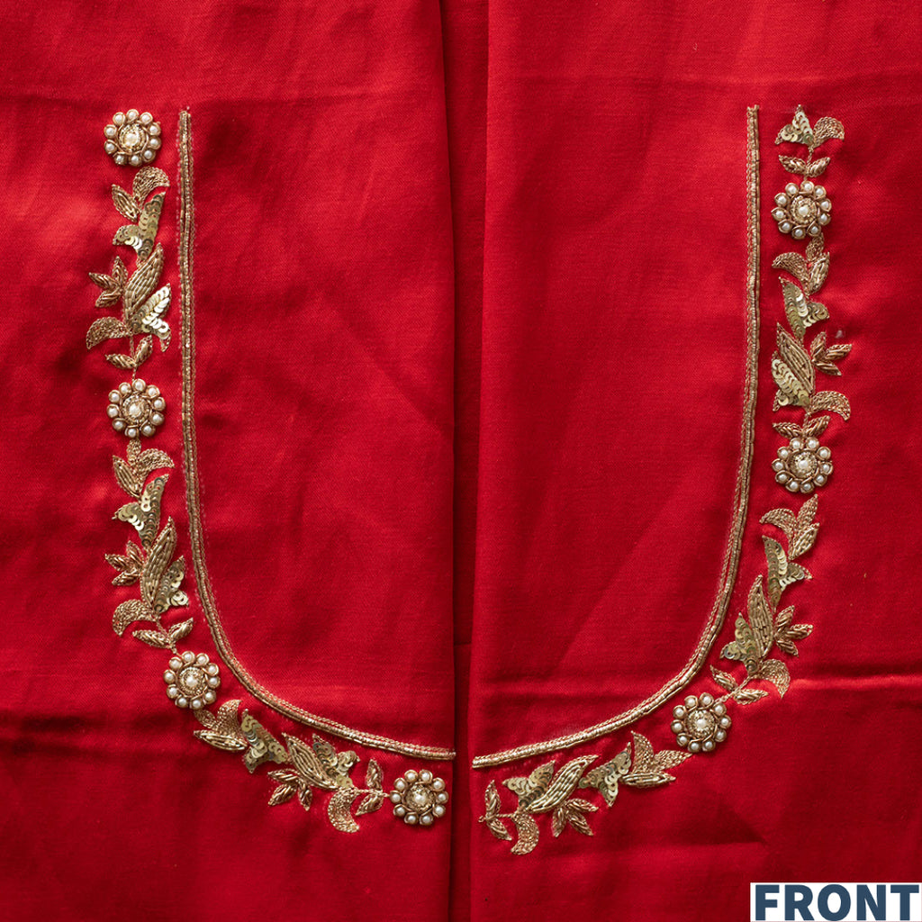 Make to Order Hand-embroidered Blouse Fabric – Bongo Niketan